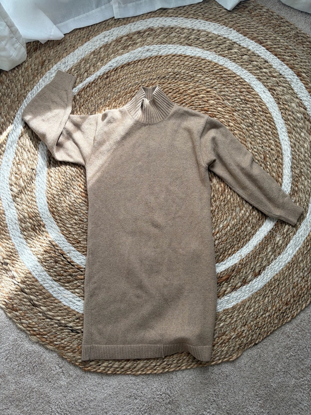 Like New Banana Republic Oatmeal Beige Sweater Dress